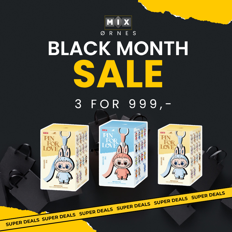 3 stk. THE MONSTER PIN FOR LOVE SERIES - Vinyl Plush Pendant Blind Box