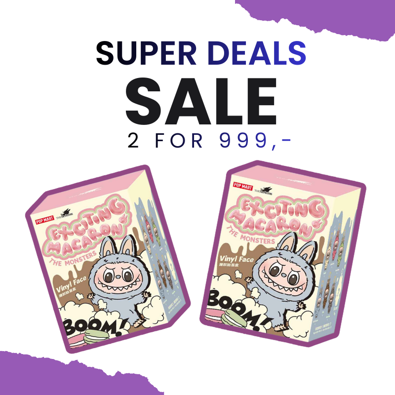 2 stk. THE MONSTERS Exciting Macaron Vinyl Face Blind Box