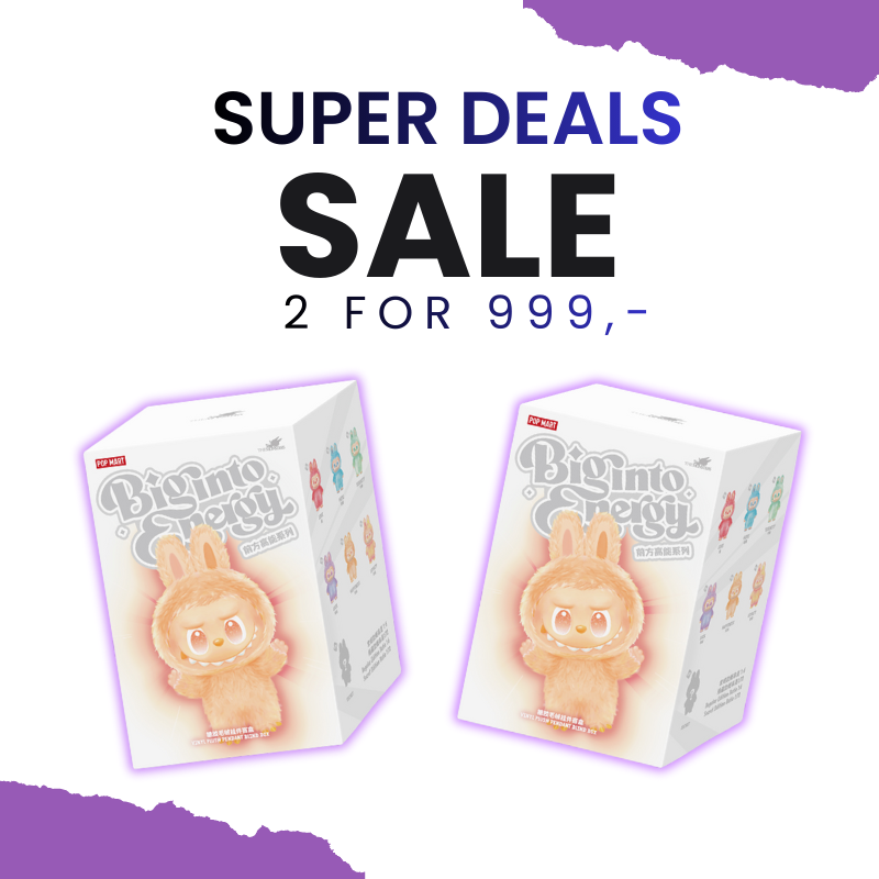 2 stk. THE MONSTERS Big into Energy Series-Vinyl Plush Pendant Blind Box