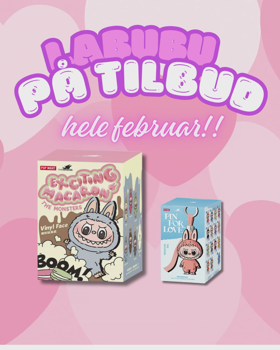 Kombosett - Exciting Macaron og Pin For Love A-M